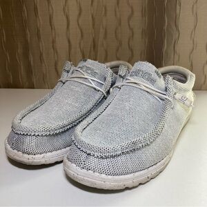 Hey Dude Wally Sox Men's 12 Stone White Slip On Loafer Sneaker Comfy 110350703